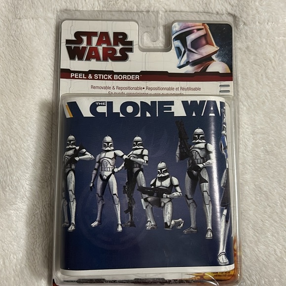 Star Wars Clone Wars Peel and Stick Border Lot of 2 - Picture 2 of 4